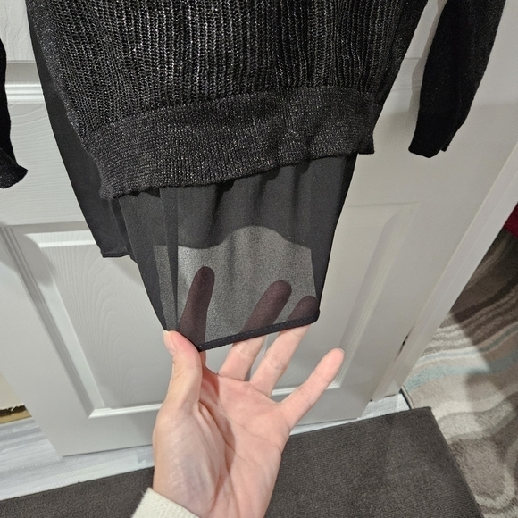 Lucky brand metallic crew neck sweater - Picture 5 of 7